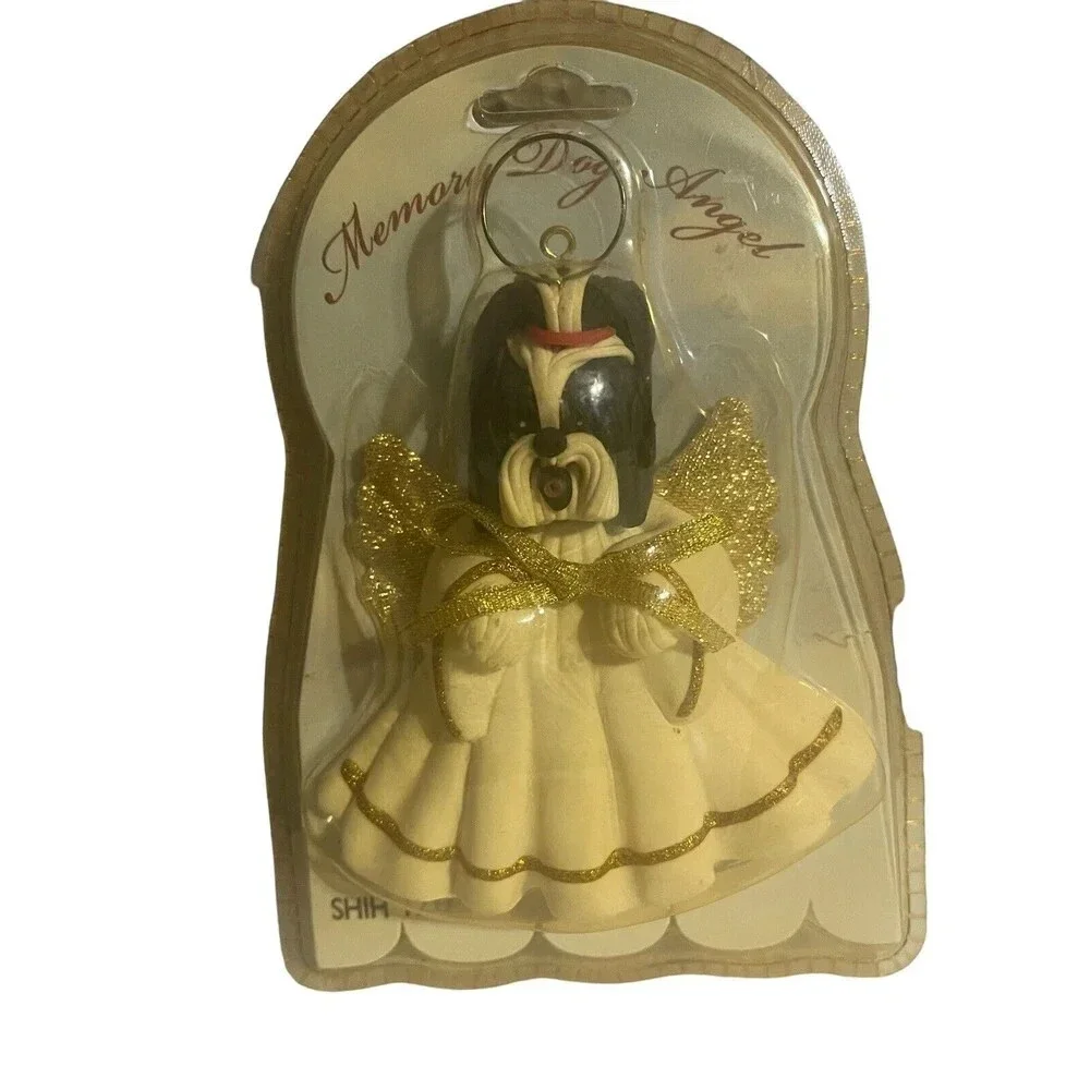 SHIH TZU Dog Memory Angel Christmas Gift Ornament Fur Baby Rainbow Bridge